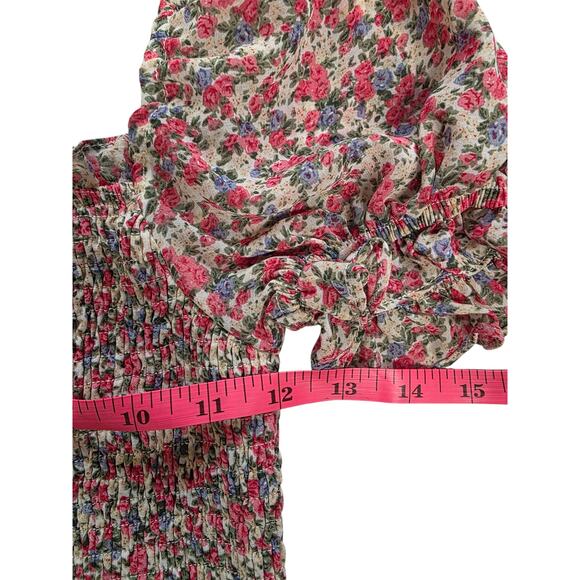 DRESS FORUM All over Smocked Foral bottom Ruffle Dress - Picture 2 of 4